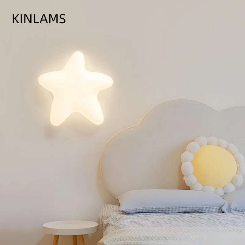 Applique Murale Nuage, Étoile & Feuille – Enfant LED