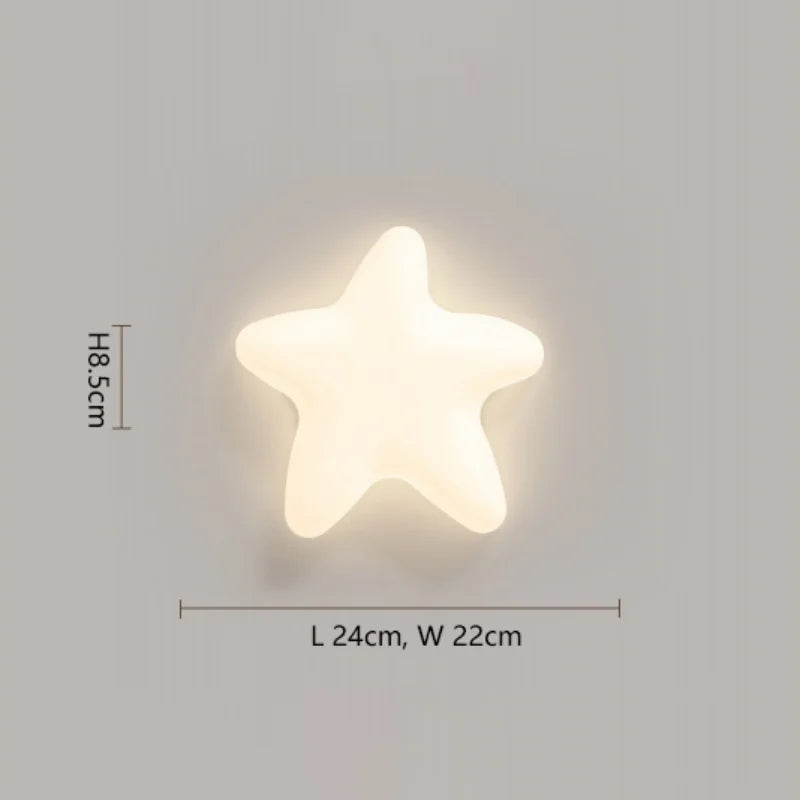 Applique Murale Nuage, Étoile & Feuille – Enfant LED
