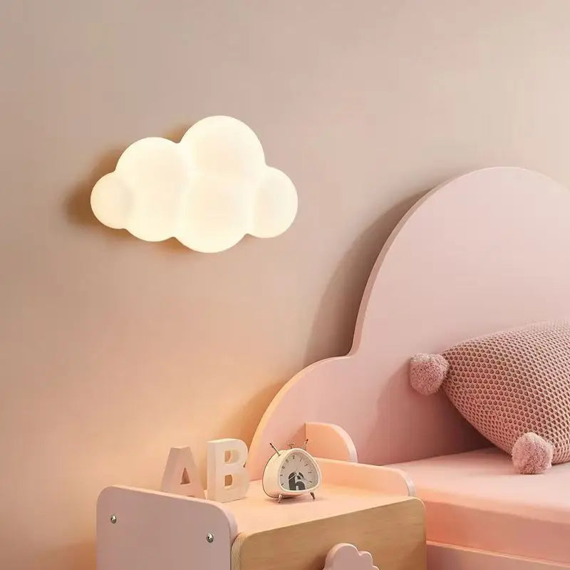 Applique Murale Nuage, Étoile & Feuille – Enfant LED