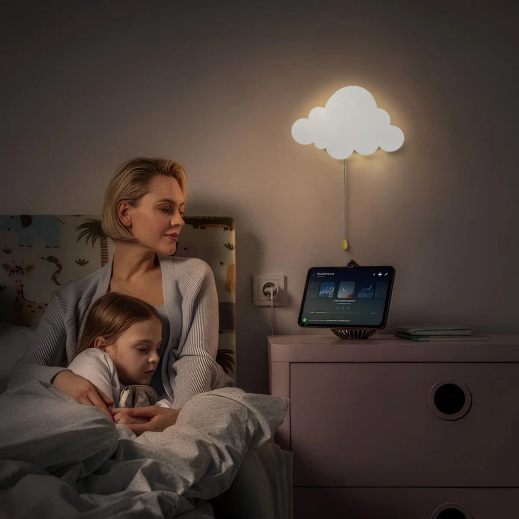 Applique Murale Nuage – Veilleuse Enfant à Piles