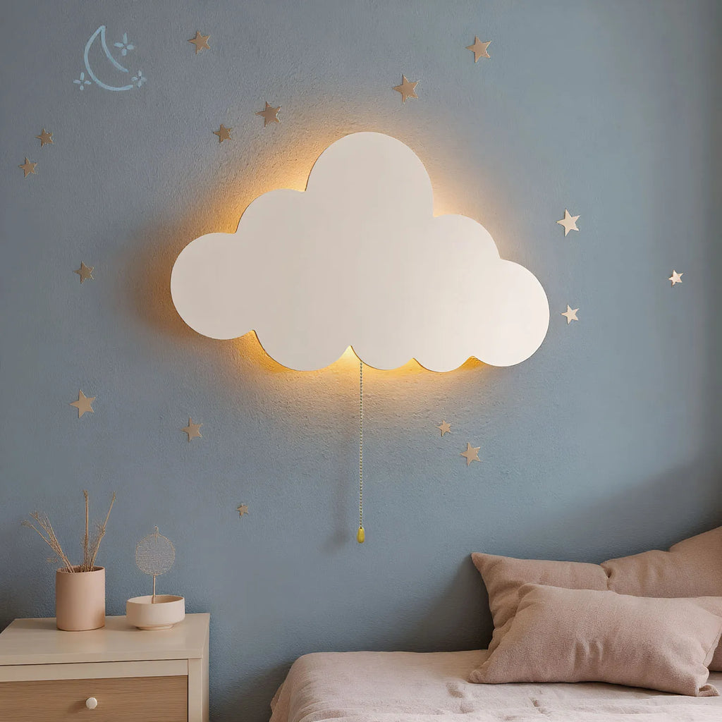 Applique Murale Nuage – Veilleuse Enfant à Piles