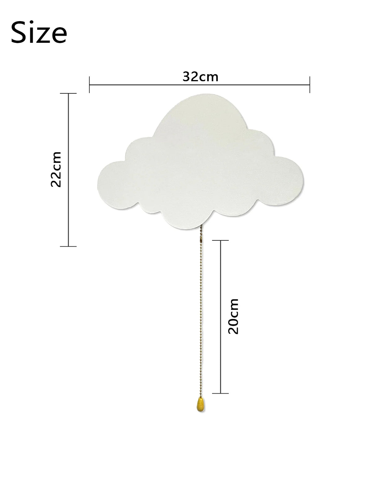 Applique Murale Nuage – Veilleuse Enfant à Piles