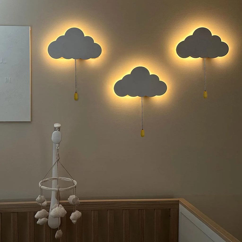 Applique Murale Nuage – Veilleuse Enfant à Piles