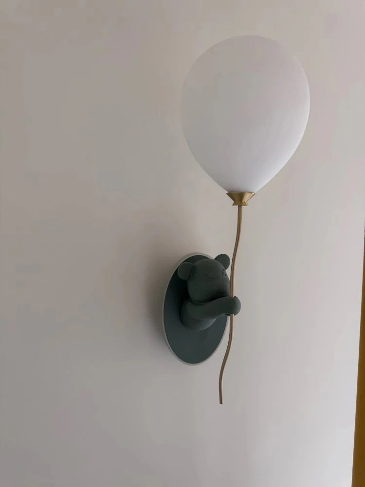 Applique Murale Ours Ballon – Chambre Enfant Macaron