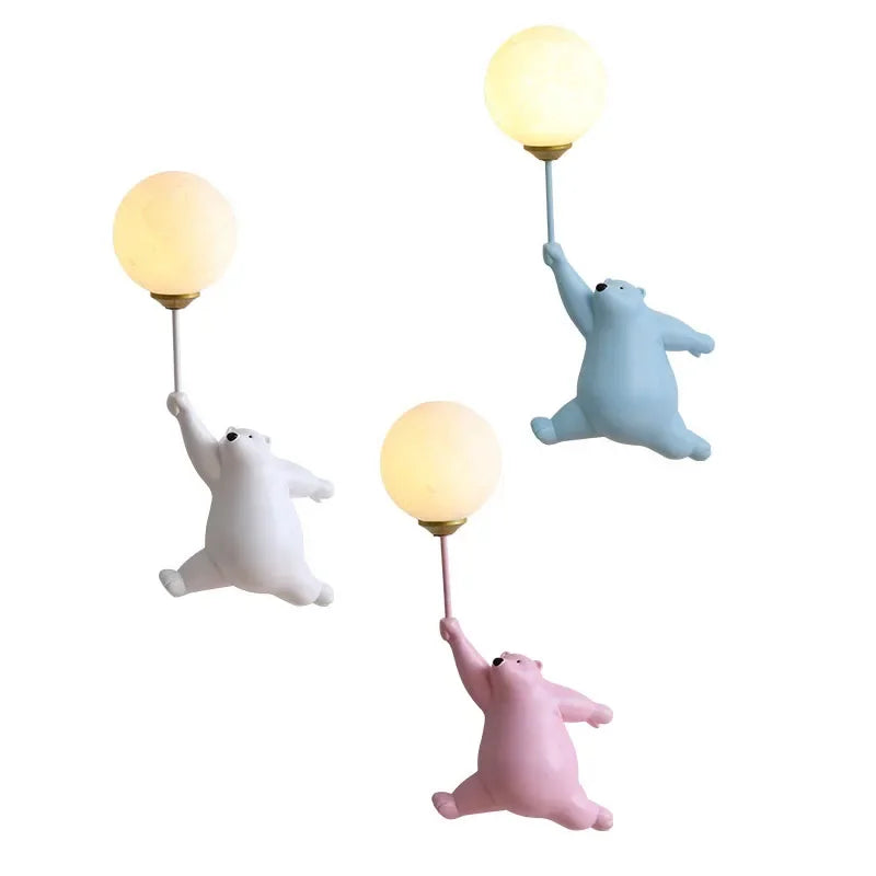 Applique Murale Ours Polaire – Chambre Enfant LED