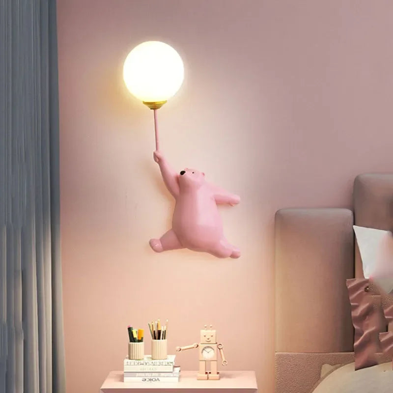 Applique Murale Ours Polaire – Chambre Enfant LED