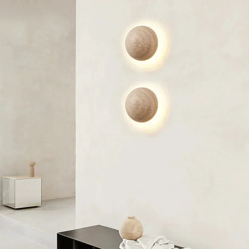 Applique Murale Pierre Wabi-Sabi – Japonaise LED Ambiance