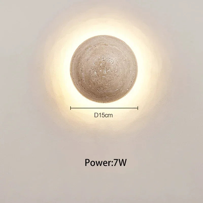 Applique Murale Pierre Wabi-Sabi – Japonaise LED Ambiance