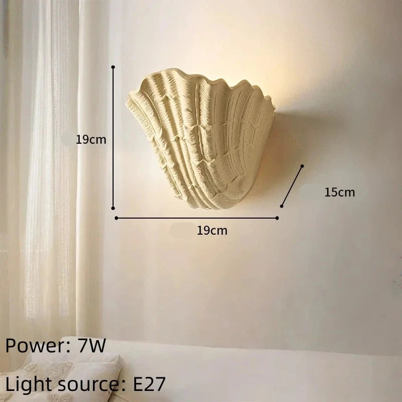 Applique Murale Plâtre Coquillage – LED Design