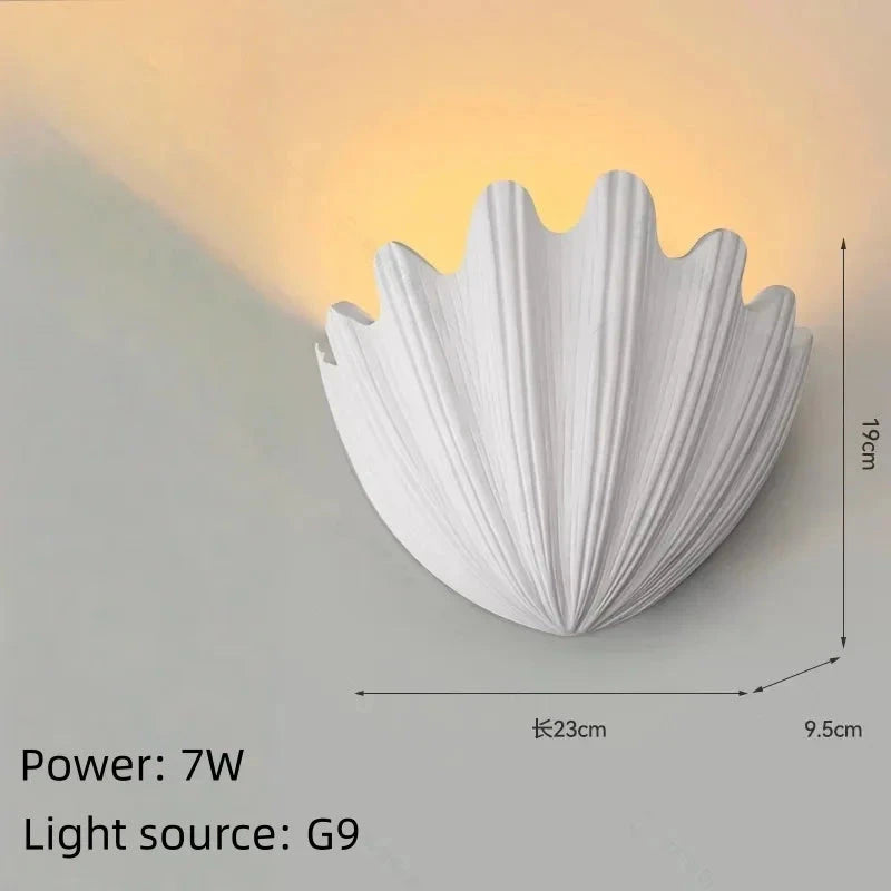 Applique Murale Plâtre Coquillage – LED Design