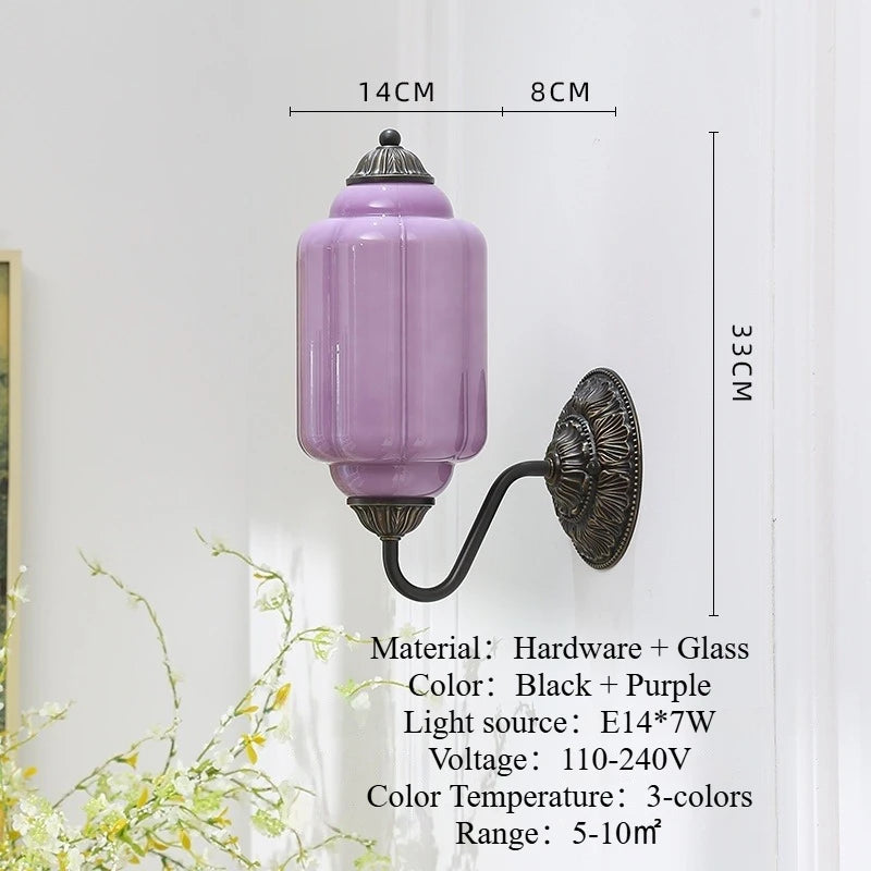 Applique Murale Rétro Crème – Miroir Salle de Bain LED