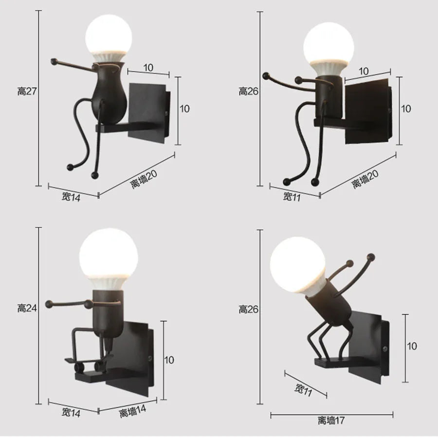 Applique Murale Robot – Chambre Enfant LED