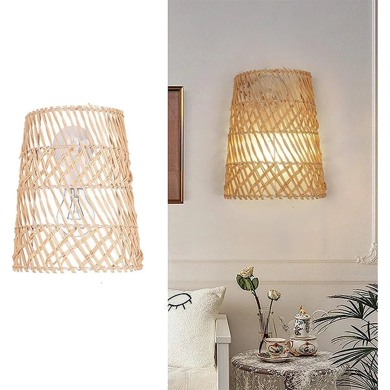 Applique Murale Rotin Tressé – Esprit Oriental