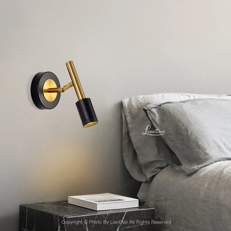 Applique Murale Spot Liseuse – Or Moderne Orientable