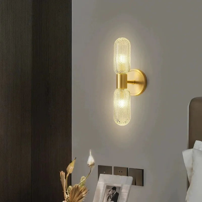 Applique Murale Tige de Verre – LED Nordique 12W