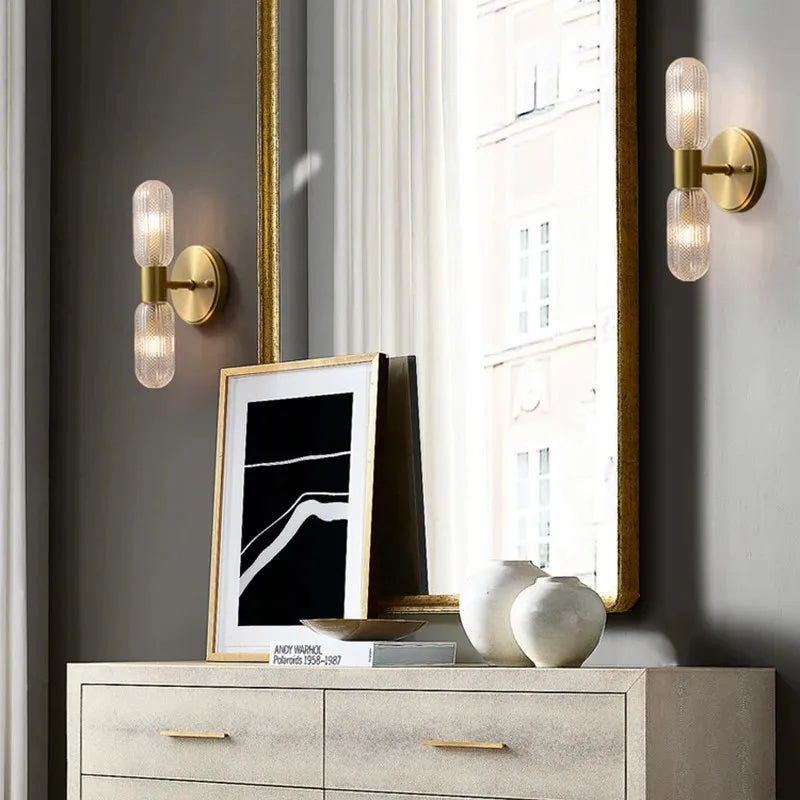 Applique Murale Tige de Verre – LED Nordique 12W