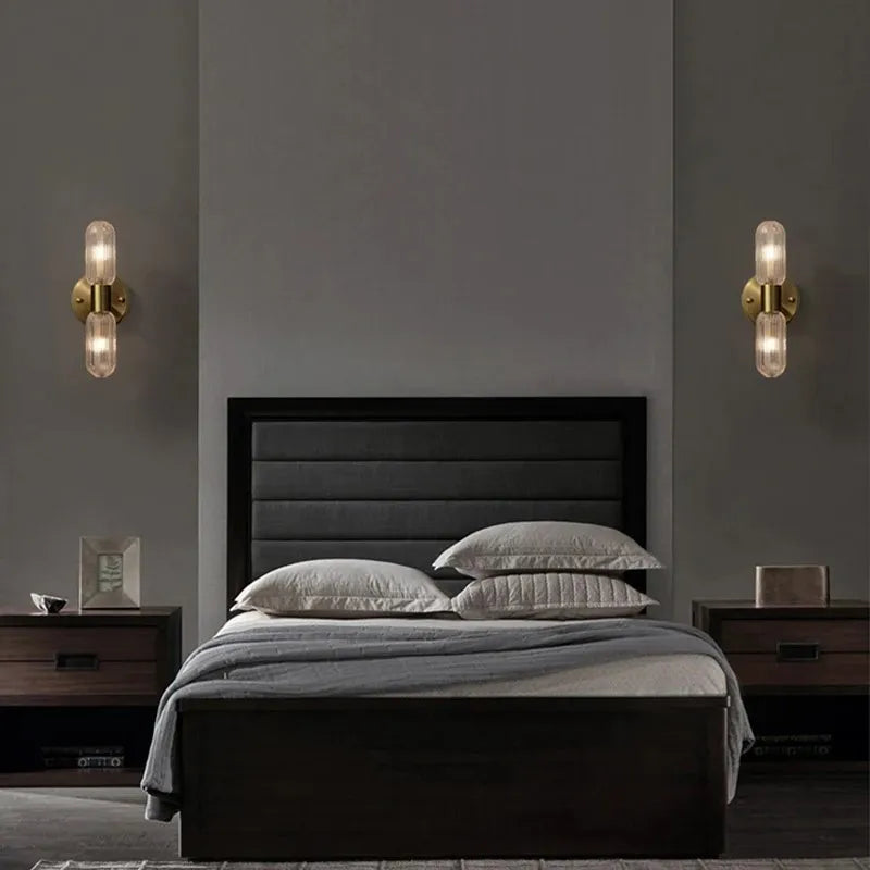 Applique Murale Tige de Verre – LED Nordique 12W