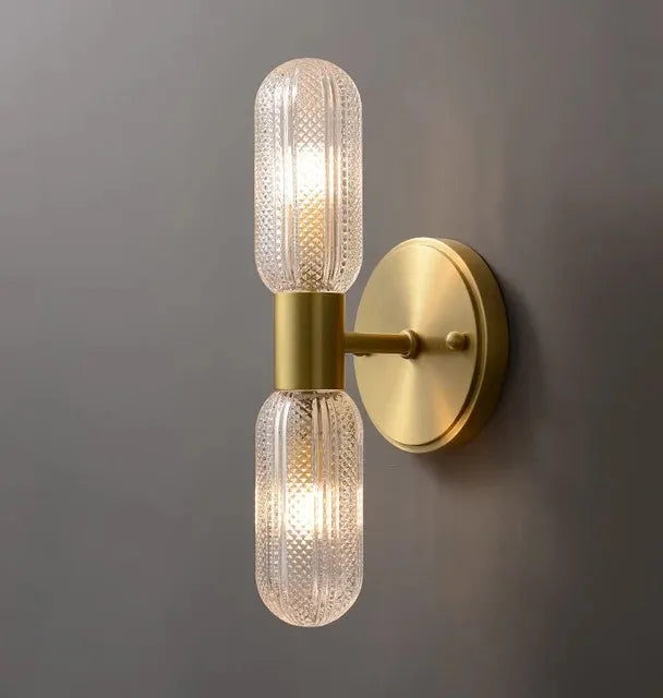 Applique Murale Tige de Verre – LED Nordique 12W
