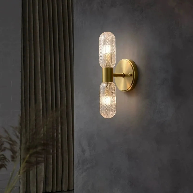 Applique Murale Tige de Verre – LED Nordique 12W