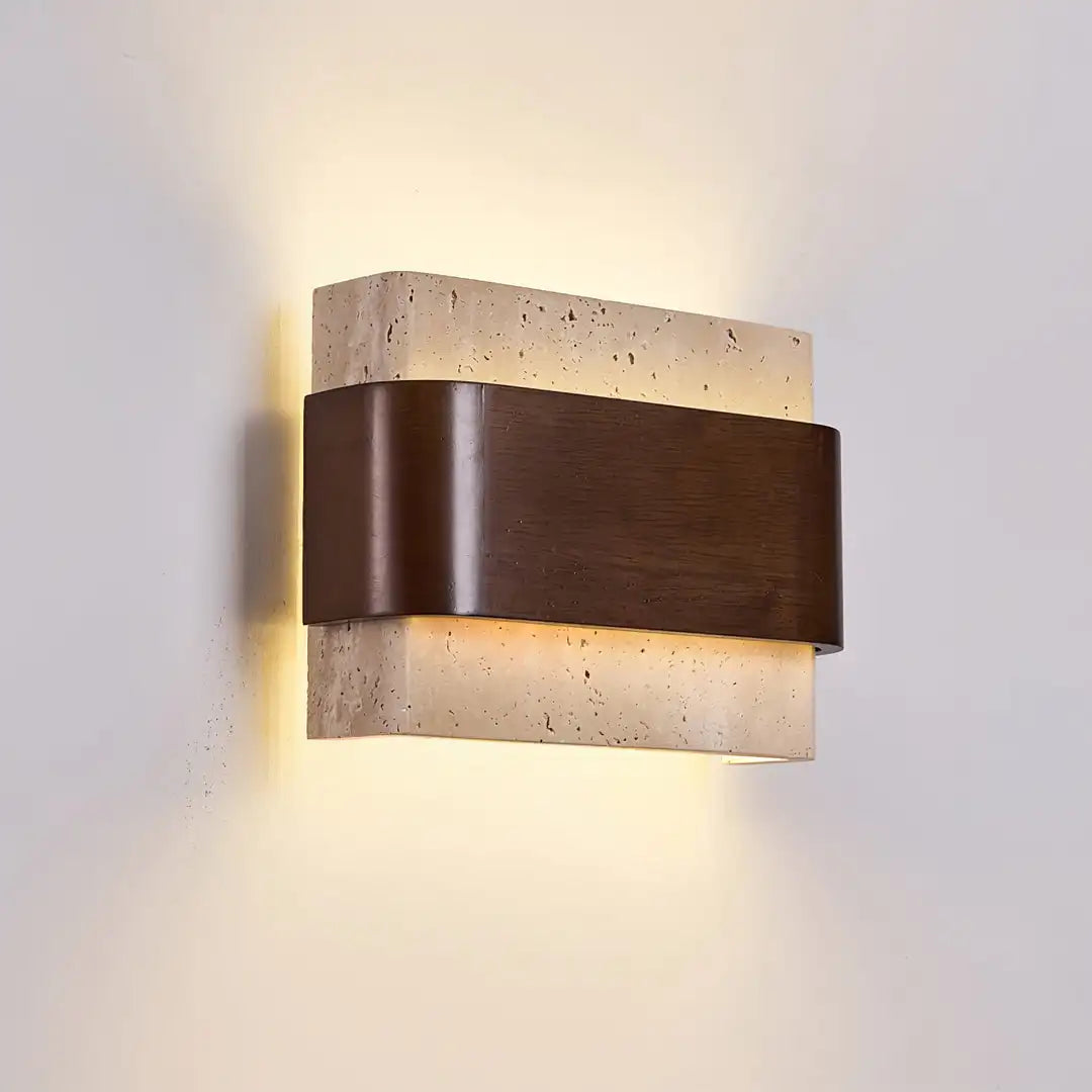Applique Murale Travertin LED – Haut/Bas Orientable