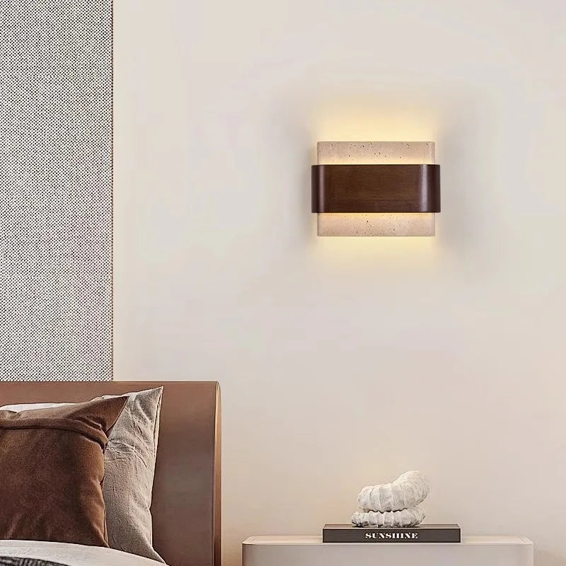 Applique Murale Travertin LED – Haut/Bas Orientable