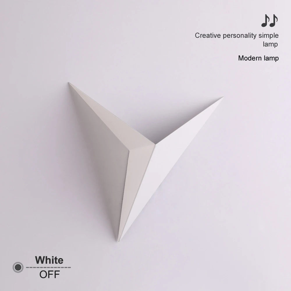 Applique Murale Triangle – Minimaliste LED Nordique