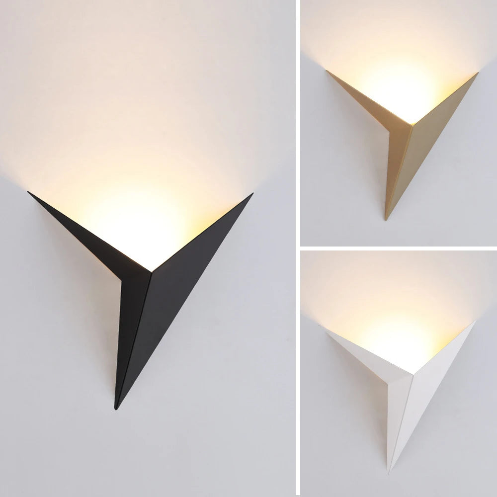Applique Murale Triangle – Minimaliste LED Nordique