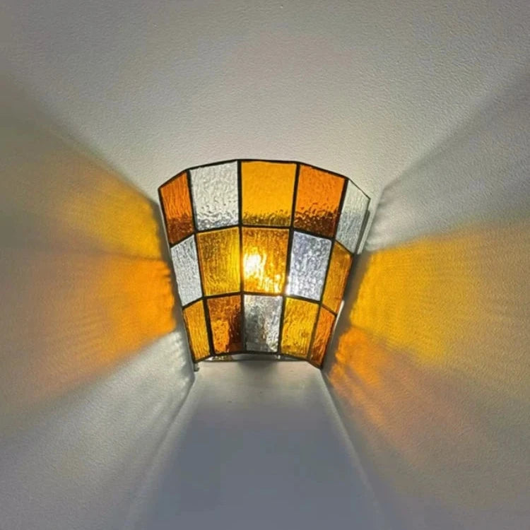 Applique Murale Verre Coloré – Nordique Rétro d'Ambiance