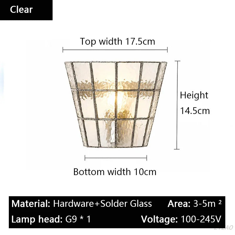 Applique Murale Verre Coloré – Nordique Rétro d'Ambiance