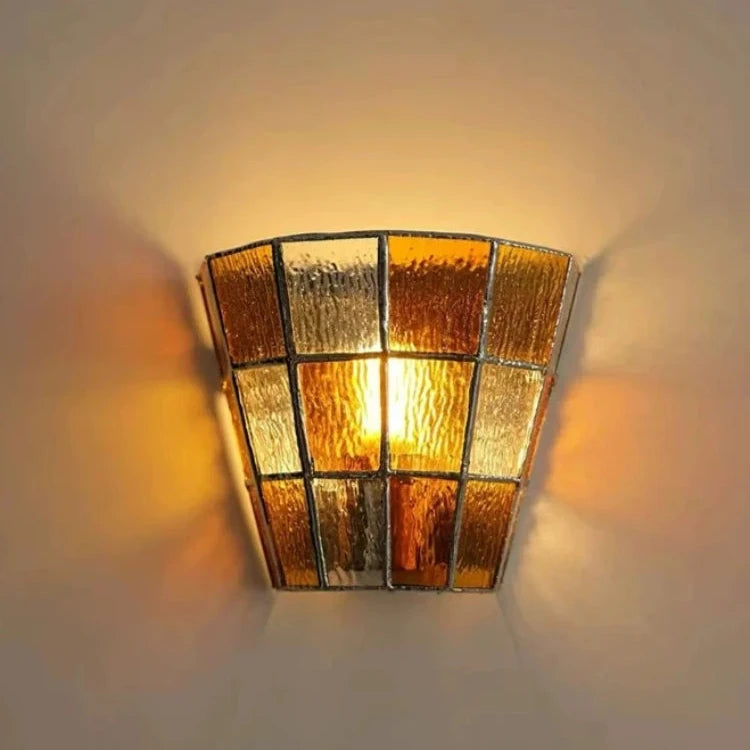 Applique Murale Verre Coloré – Nordique Rétro d'Ambiance