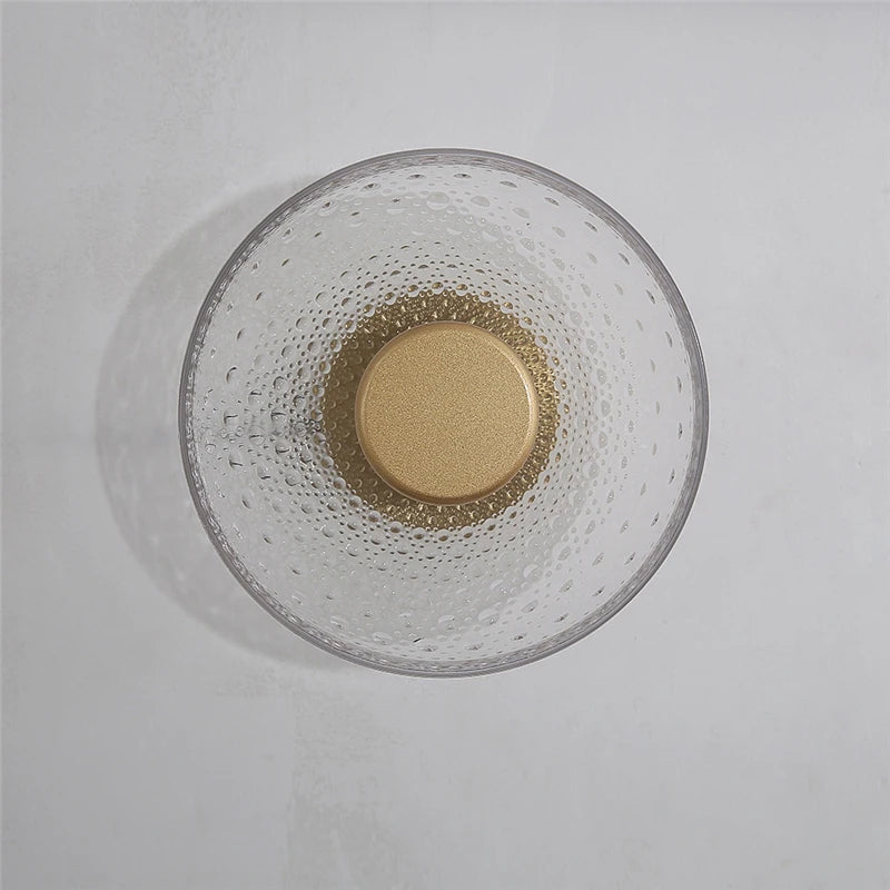 Applique Murale Verre & Laiton – Boule Minimaliste