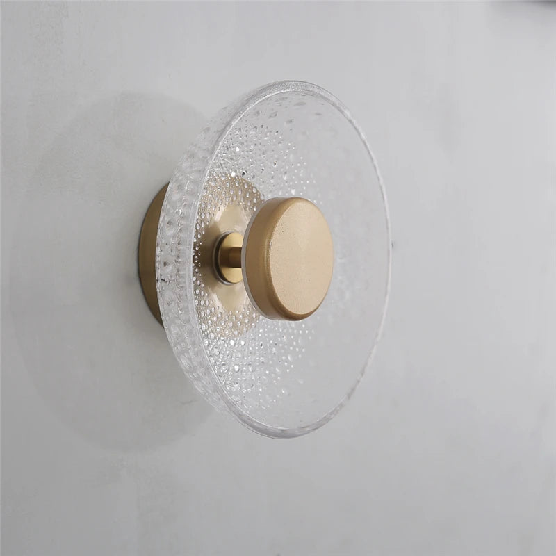 Applique Murale Verre & Laiton – Boule Minimaliste