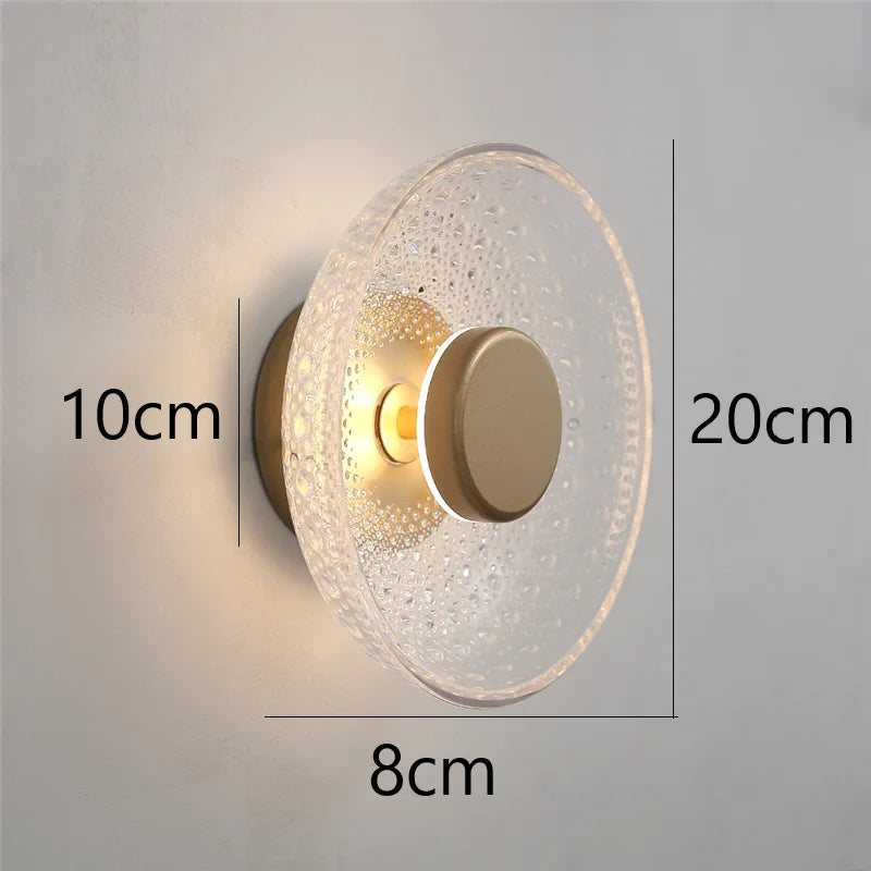 Applique Murale Verre & Laiton – Boule Minimaliste