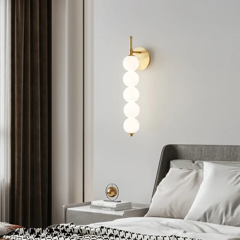 Applique Murale Verre Minimaliste – Nordique Multi-Têtes