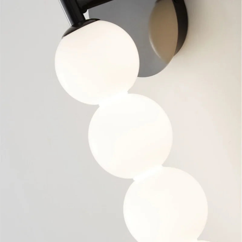 Applique Murale Verre Minimaliste – Nordique Multi-Têtes