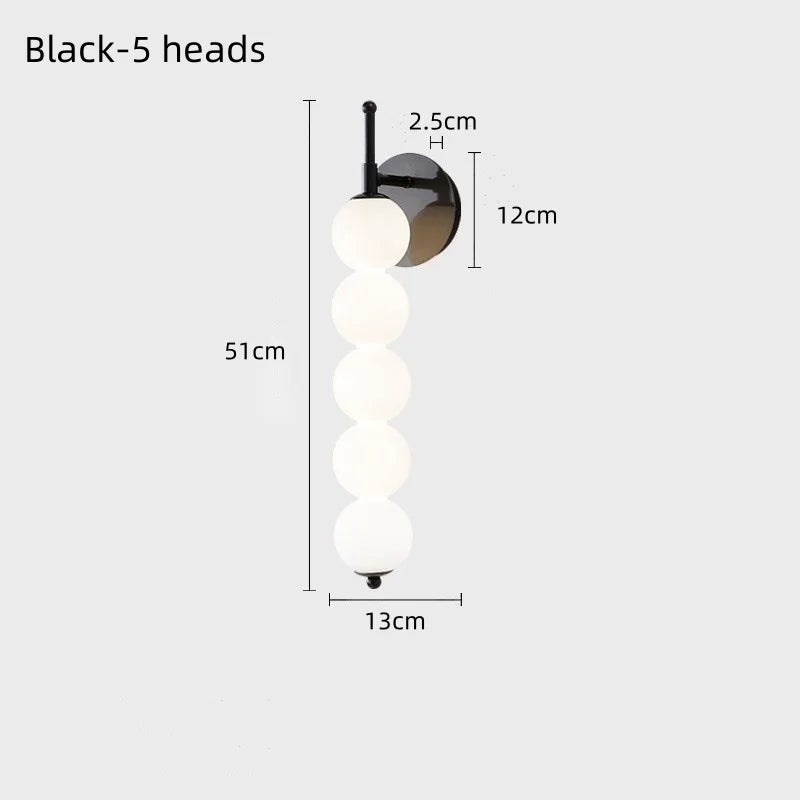 Applique Murale Verre Minimaliste – Nordique Multi-Têtes