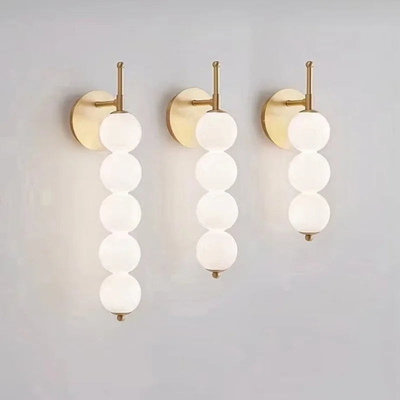 Applique Murale Verre Minimaliste – Nordique Multi-Têtes
