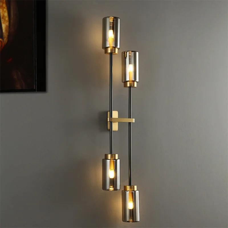 Applique Murale Verre & Or – Vintage Design