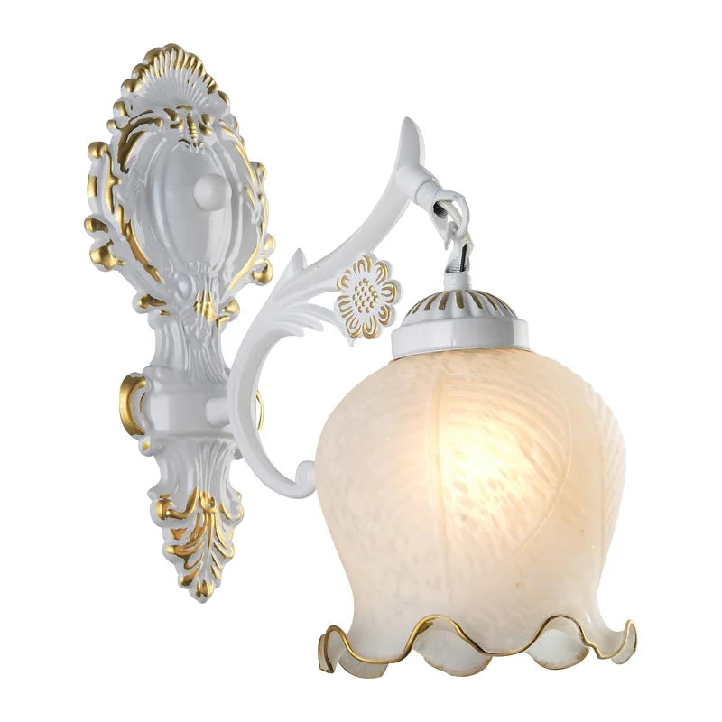 Applique Murale Verre Rétro – Européenne Vintage E27