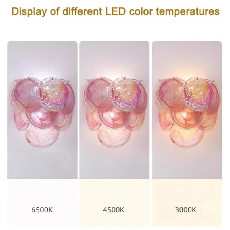 Applique Murale Verre de Murano – Colorée LED Design