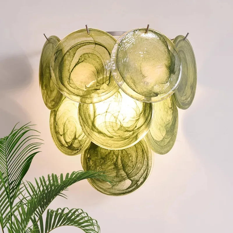 Applique Murale Verre de Murano – Colorée LED Design
