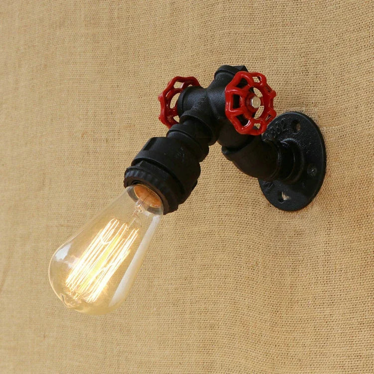 Applique Murale Vintage Tuyau Industriel – Style Loft Steampunk