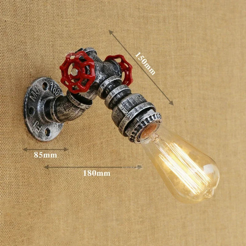 Applique Murale Vintage Tuyau Industriel – Style Loft Steampunk