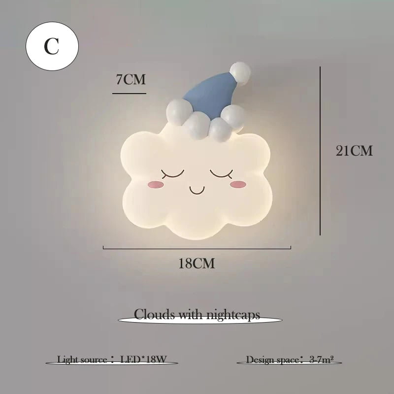 Applique Murale Visage Artistique – LED Déco Chambre