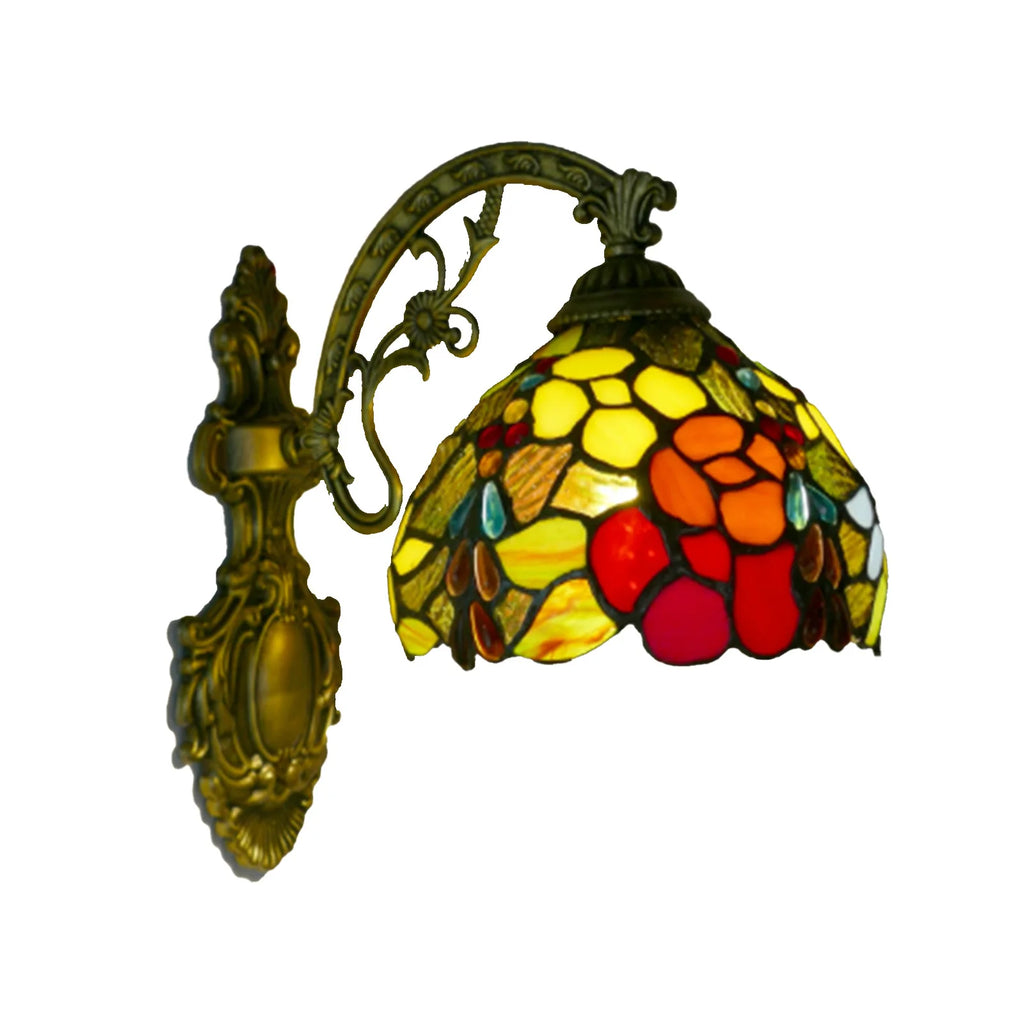 Applique Murale Vitrail Tiffany – Coloré Rétro