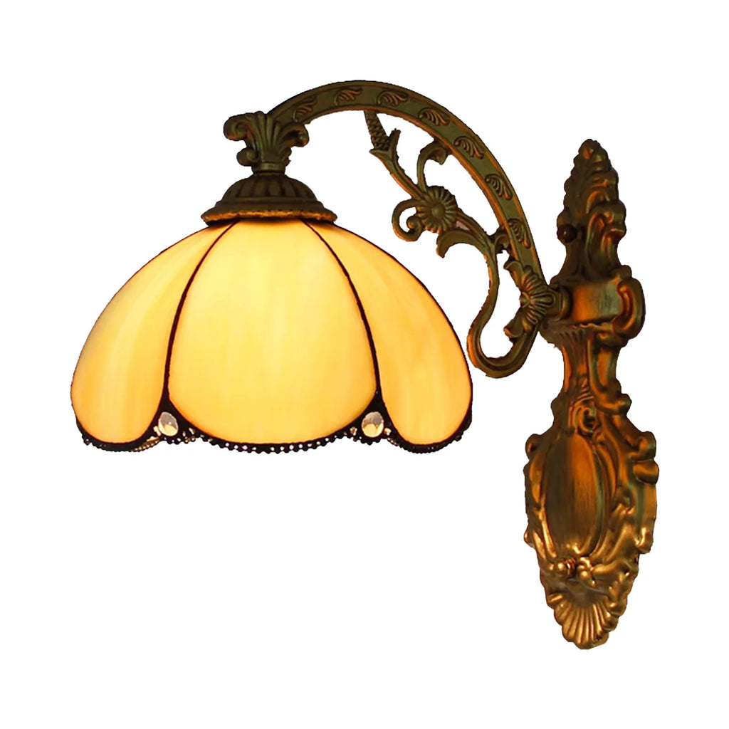 Applique Murale Vitrail Tiffany – Coloré Rétro