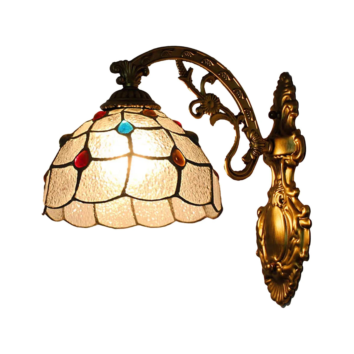 Applique Murale Vitrail Tiffany – Coloré Rétro