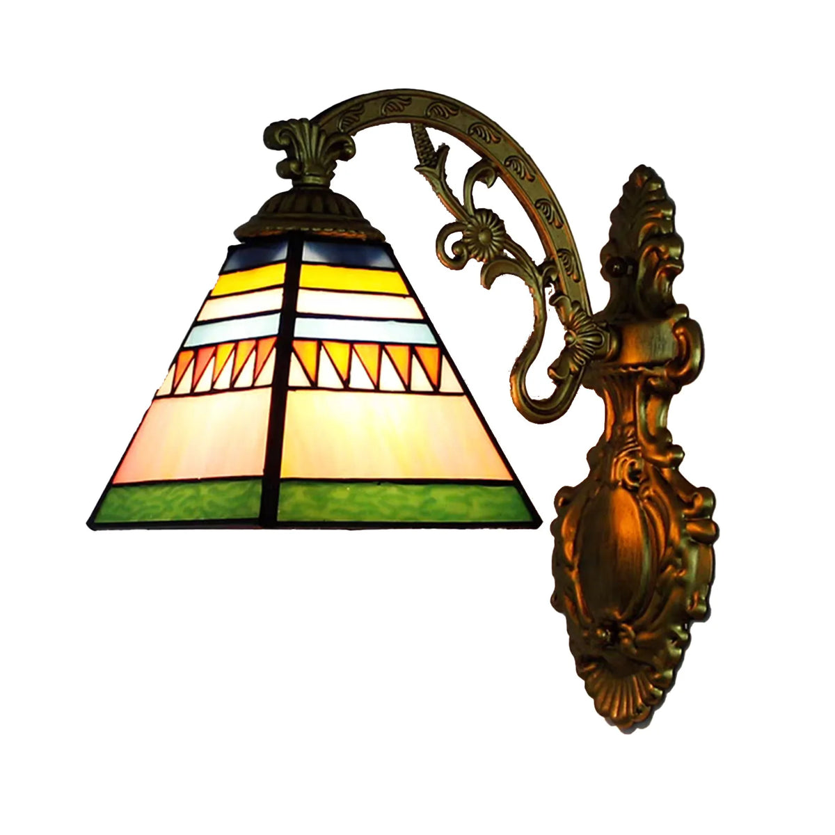 Applique Murale Vitrail Tiffany – Coloré Rétro