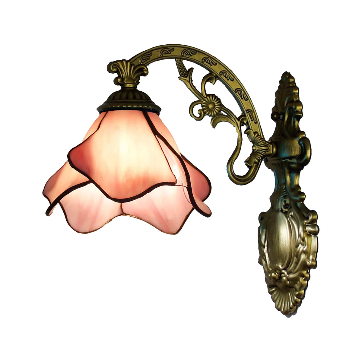 Applique Murale Vitrail Tiffany – Coloré Rétro