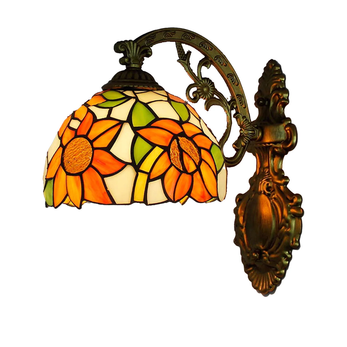 Applique Murale Vitrail Tiffany – Coloré Rétro
